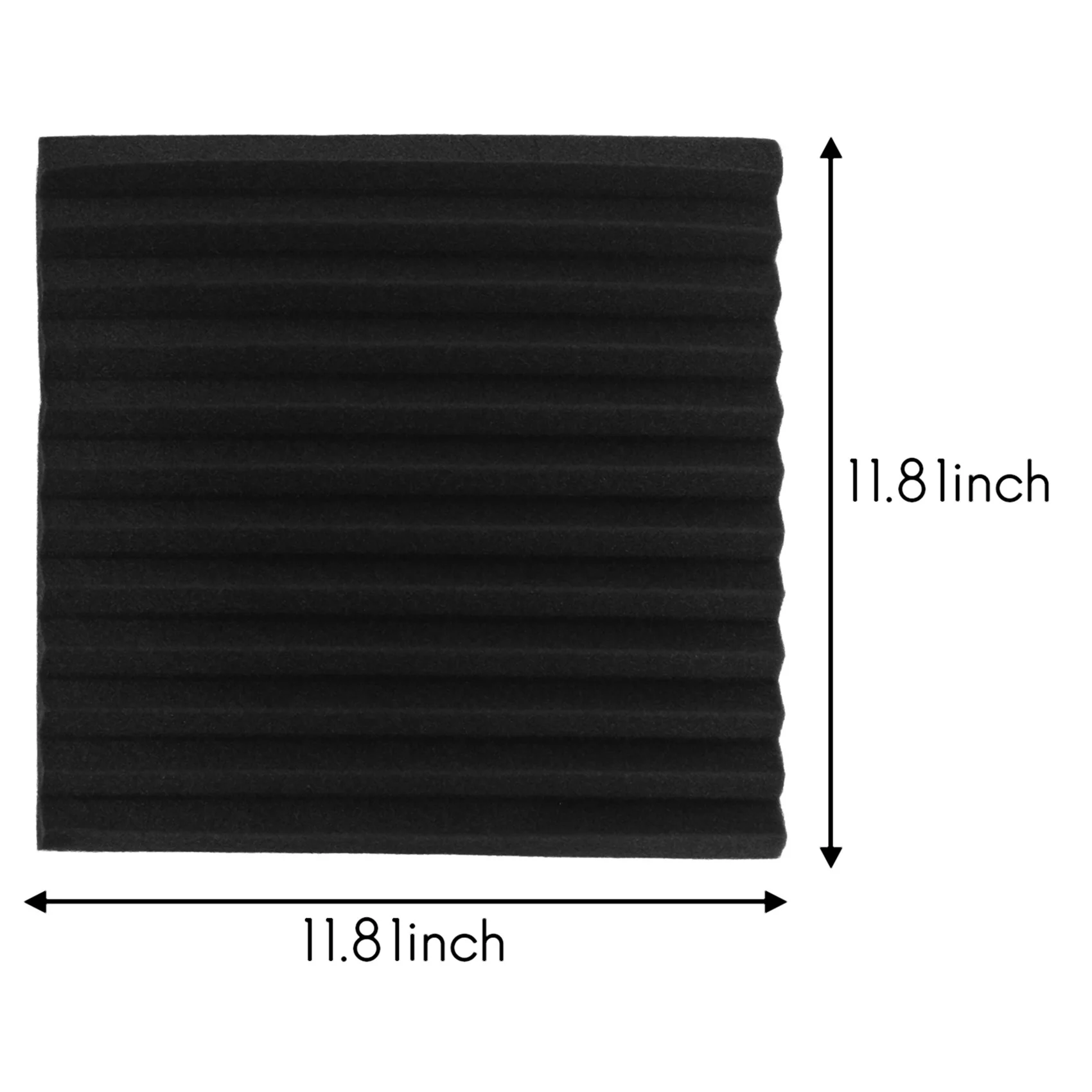 

B93B-48 Набор акустических панелей из инженерной поролоновой губки, звукоизоляционные клиновидные панели 1 дюйм x 12 дюймов x 12 дюймов
