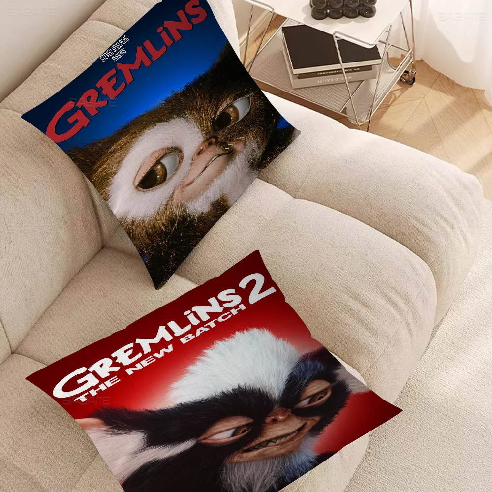 

Gremlins Movie Office Cushion Pillowcase Car Cushion Cover45X45CM Lumbar Pillowcase Sofa Pillowcover