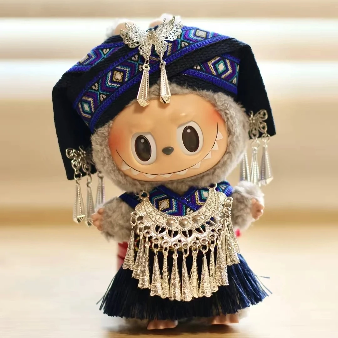 

Одежда для лабубу, костюм Чжуан, китайский стиль, традиционная национальная одежда принцессы с восточной кукольной одеждой, одежда