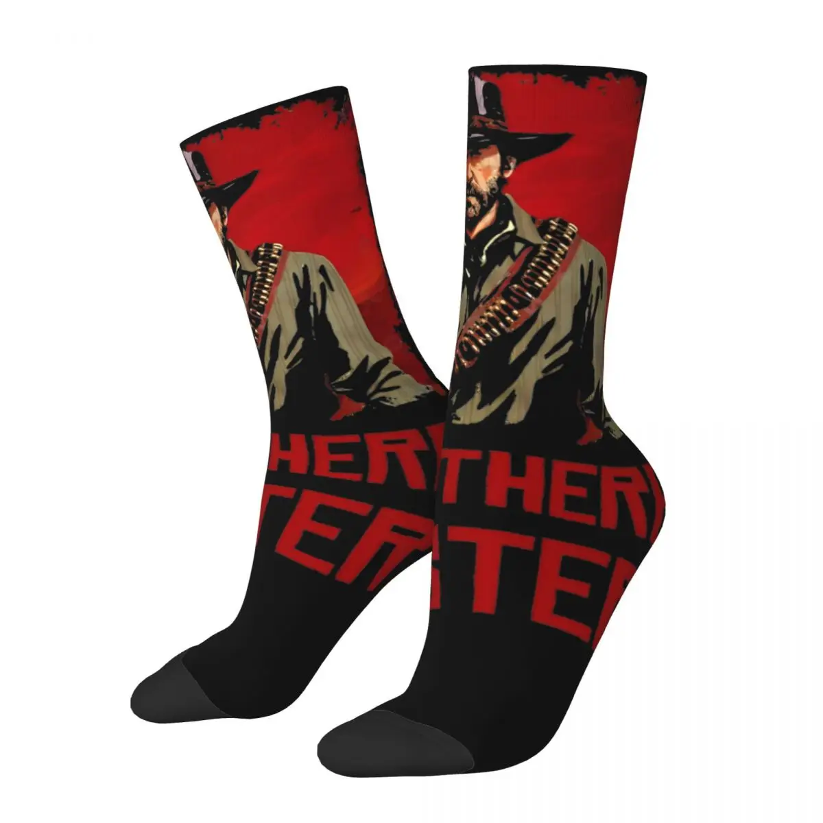 

Happy Funny Men Socks Vintage Arthur Morgan Portrait Product Soft Red Dead Cowboy Graphic Stockings All Season