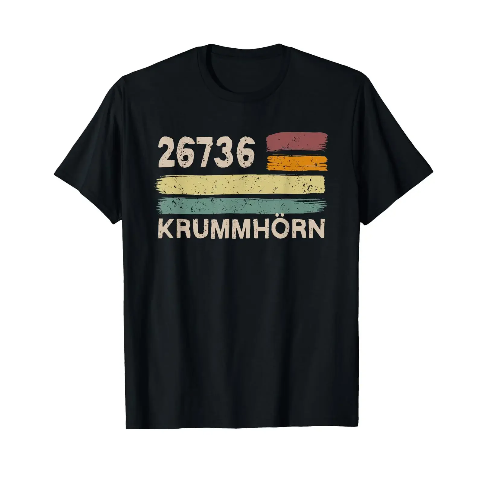 Retro 26736 Krummhörn Vintage Municipality Postal Code T Shirt vintage Washed Top For Everyday Wear Stylish Comfortable