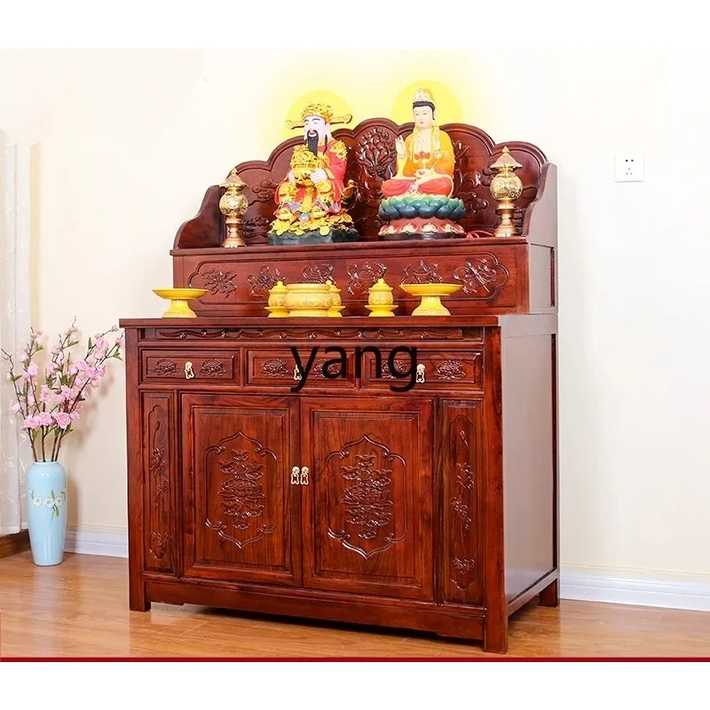 

LMM Household Three-layer Buddhist Shrine Standing Cabinet Rural Zhongtang Shrine