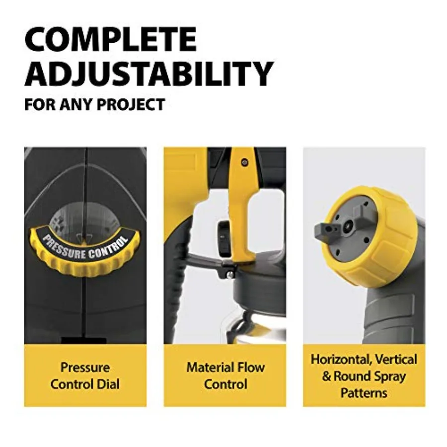 Spraytech 0518080 Control Spray Pulverizador de pintura HVLP con cable máximo 120 Vac 5 A 510 W 80 CFM 2,7 PSI 19 L D por 12 pulgadas H Multi