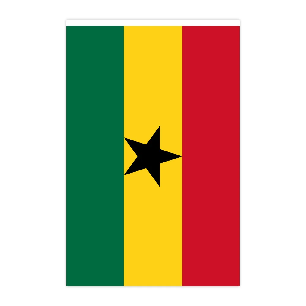 Aerlxemrbrae  5.5M 20pcs/set14cmx21cm  Ghana  String Flag   Ghana  Hanging Mini Flag  Window Flag