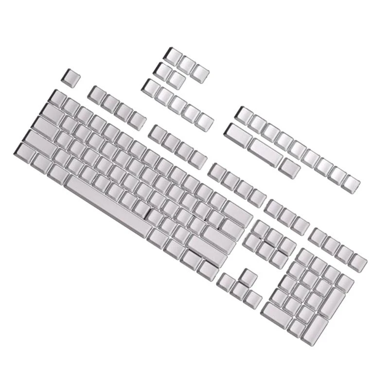 131Keys Backlights Keycaps, Throught Side Print Keycaps Set, PBT OEM Profile Double Shot for Machanical Keyboards