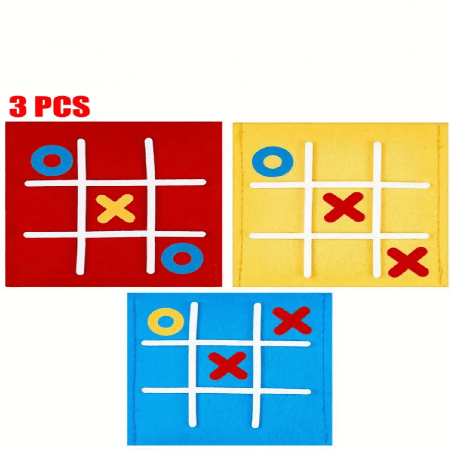 3 Set Tic Tac Toe Games - Fun & Educational Birthday Party Favors & Family Games! Halloween,Thanksgiving And Christmas Gift Chri