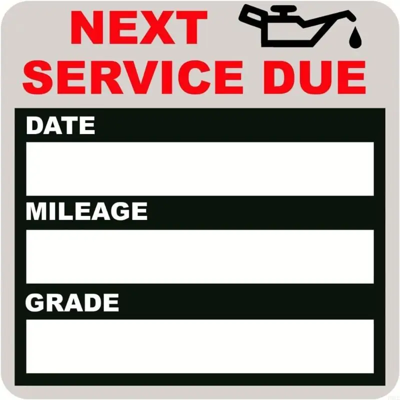 Bulk Set Of 120 Car Service Stickers For Windshield With Date And Mileage Static Cling Windshield Decal H9EE