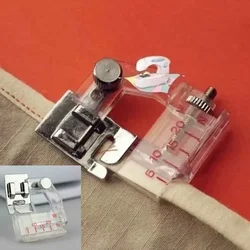 Adjustable Bias Tape Binding Foot Snap on Presser Foot 6290  for Brother and Most of Low Shank Sewing Machine Accessories