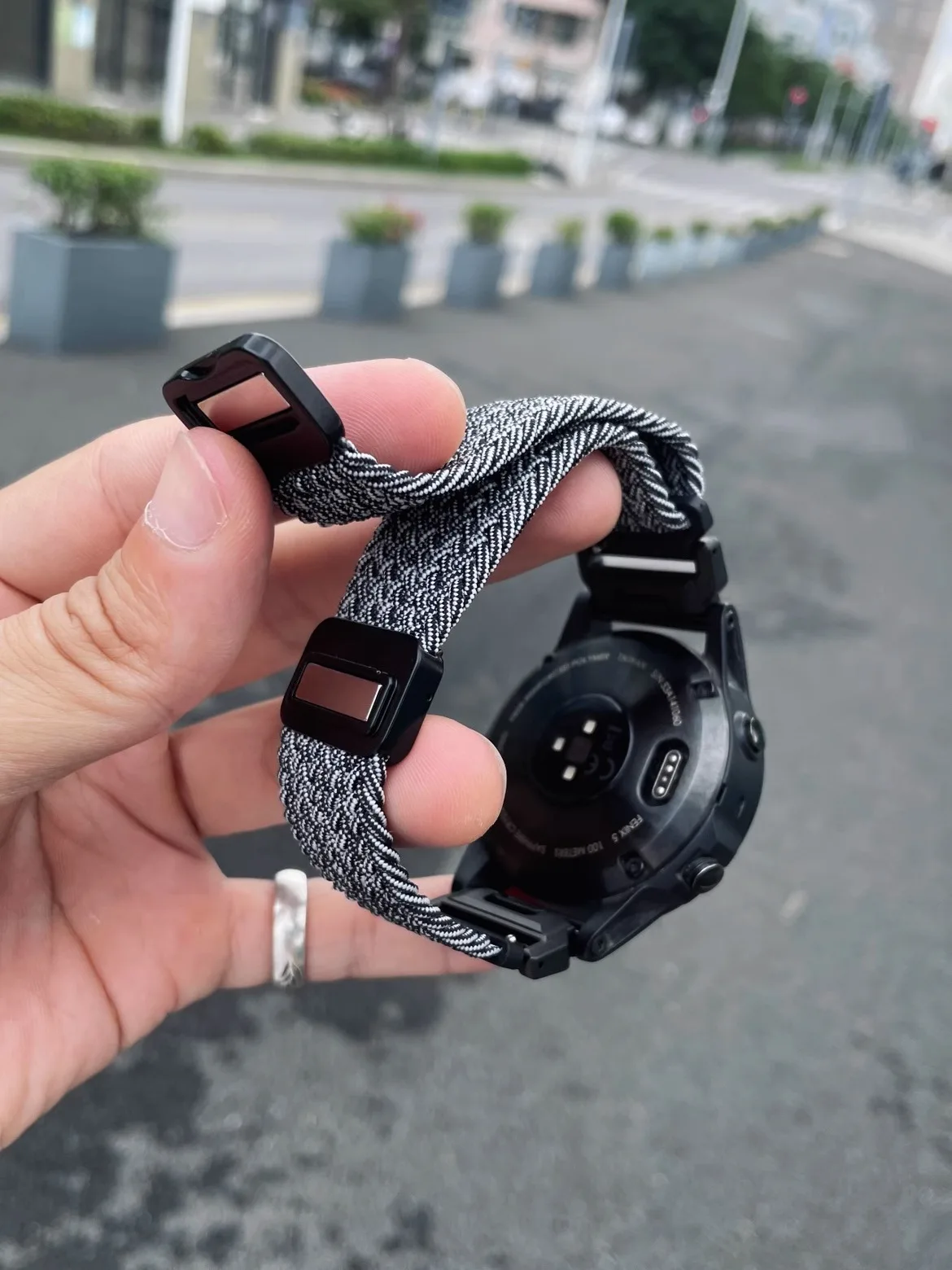 Kakestorm loop knitting is suitable for Garmin Fenix5 watch strap, Feinixi 6pro Thai iron time 7 magnetic knitted epix watchband