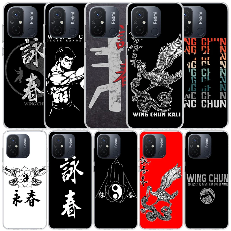 Wing Chun Kung Fu Silicon Call Phone Case For Xiaomi Redmi 12 12C 10 10A 10C 9 9A 9C 9T 8 8A 7 7A 6 6A K60 K20 K40 Pro S2 K30