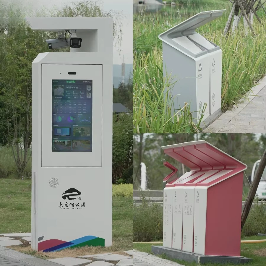 

Outdoor wayfinding sign Public space signpost tower sign Fully custom green space Outdoor pole sign