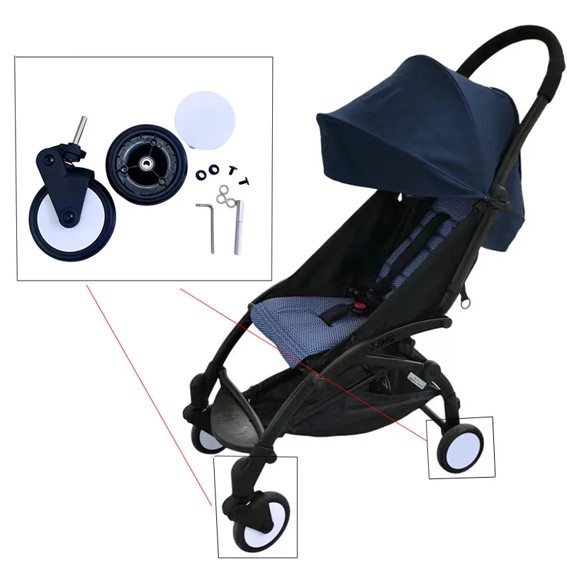 Accessoires de poussette, roues de poussette pour bébé, remplacement de poussette, roulette de poussette Durable de haute qualité pour Babyzen Yoyo2 Yoya YuYu