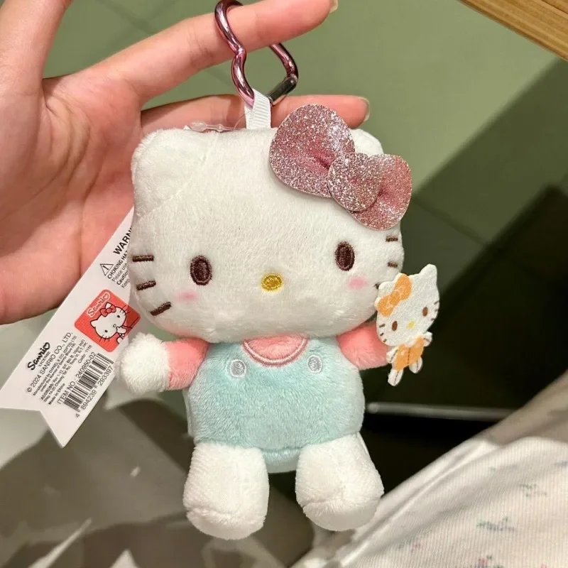 Sanrio Hello Kitty muñeco de peluche Kawaii juguete de peluche llavero hebilla chica mochila colgante regalo de vacaciones