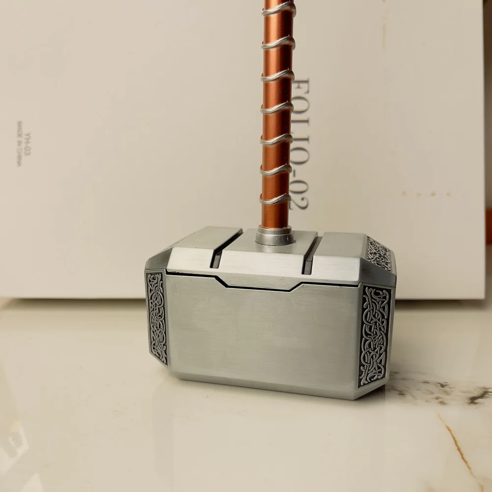 Thor Odinson Merch 20CM(7.87in) Mjolnir Alloy Metal Weapon Model Hammer Craft Toy Anti-rust Realistic