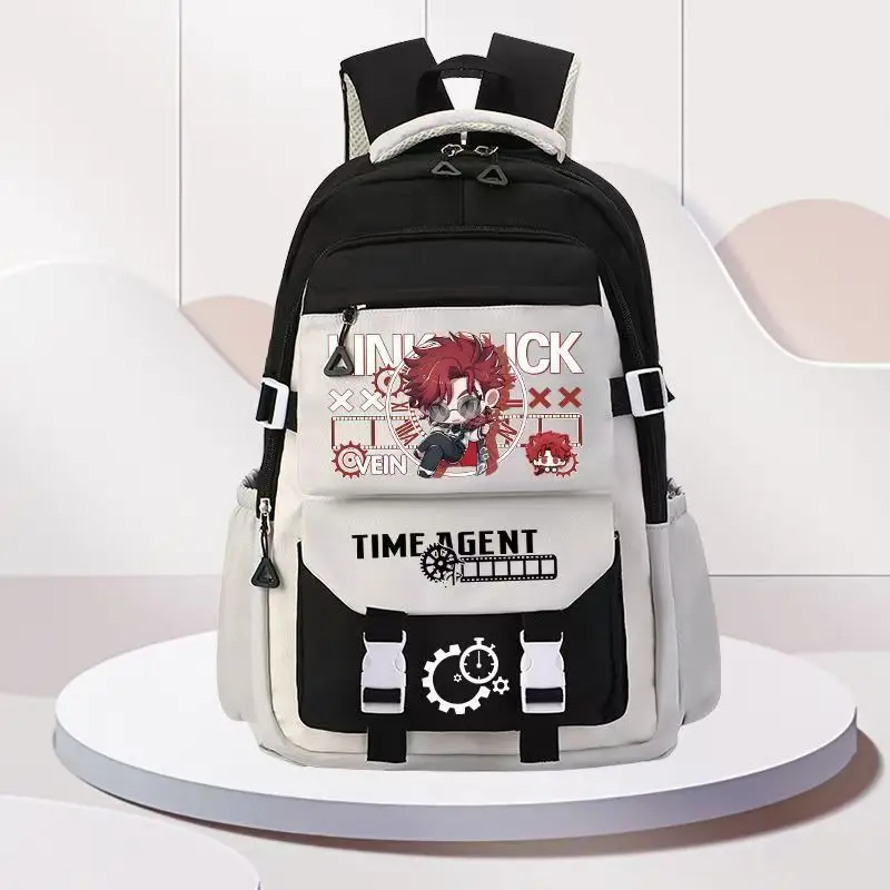 Link Click Backpack Fashion Cartoon Print Student Schoolbag Boys Girls Spine Relief Backpack Children Large Capacity School Bag
