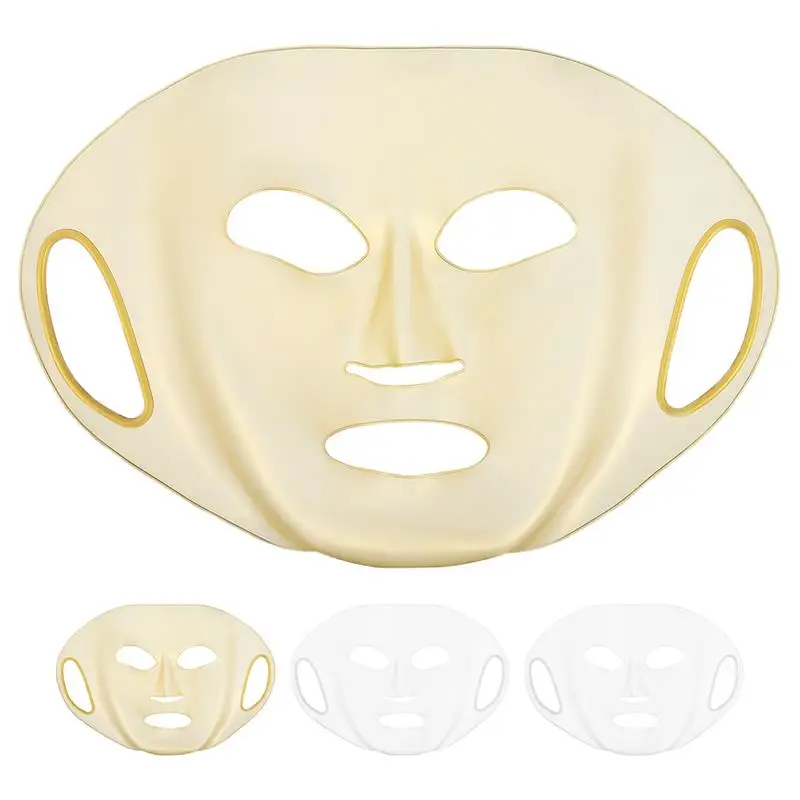 4pcs Reusable Silicone Face Mask Cover High Elasticity Facial Mask Holder Mask Cover For Sheet Covers Silicone Face Mask Holder