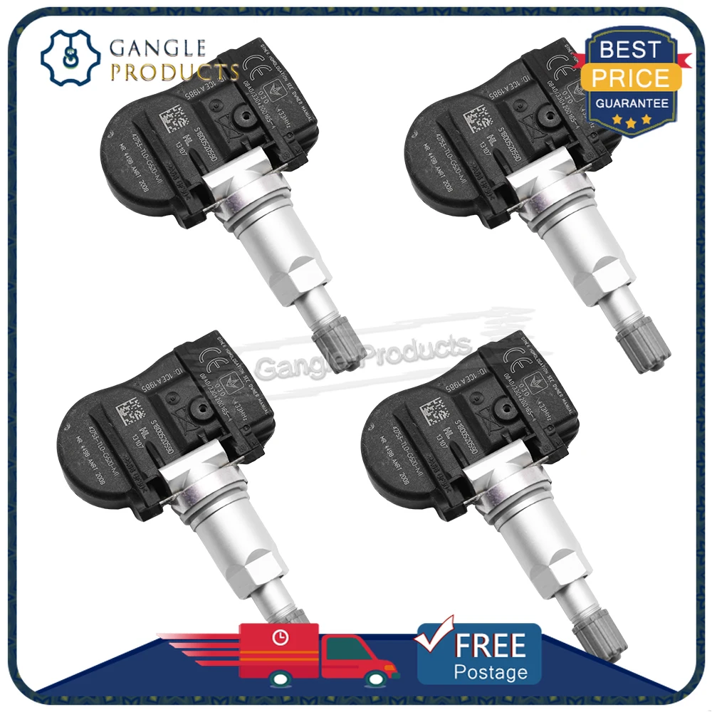 4pcs 42753-TL0-G52 TPMS TIRE PRESSURE SENSOR TMPS SENSOR 42753-TL0-G53 FOR 2013 2014 2015 2016 2017 2018 HONDA ACCORD 433MHz