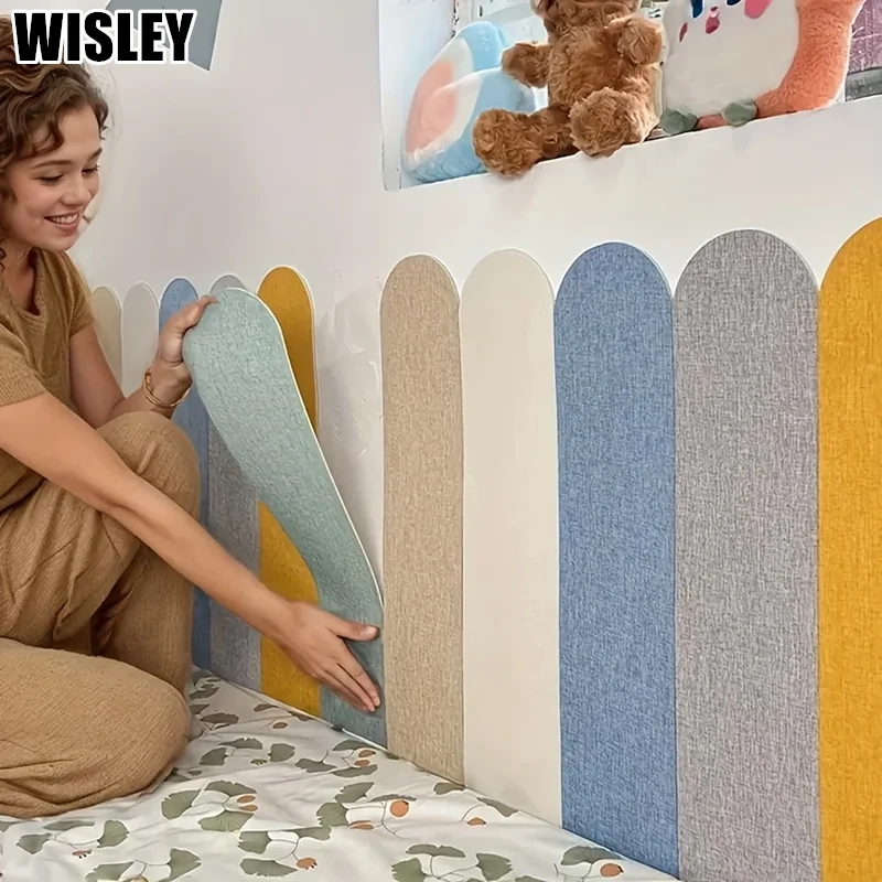 

Reusable Self-adhesive Wall Protection Film Vinyl Cloth Anti-collision Pad Suitable for Bedroom and Youngster's Room Safety