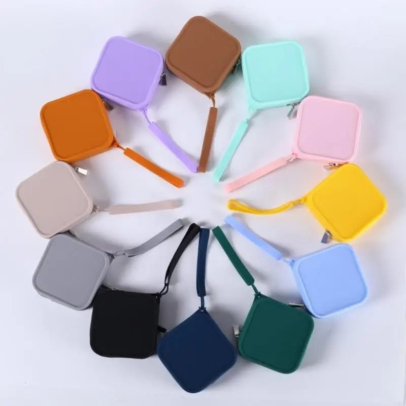 U4LF Multipurpose Silicone Jewelry Coin Purse Soft Convenient Designs Solution