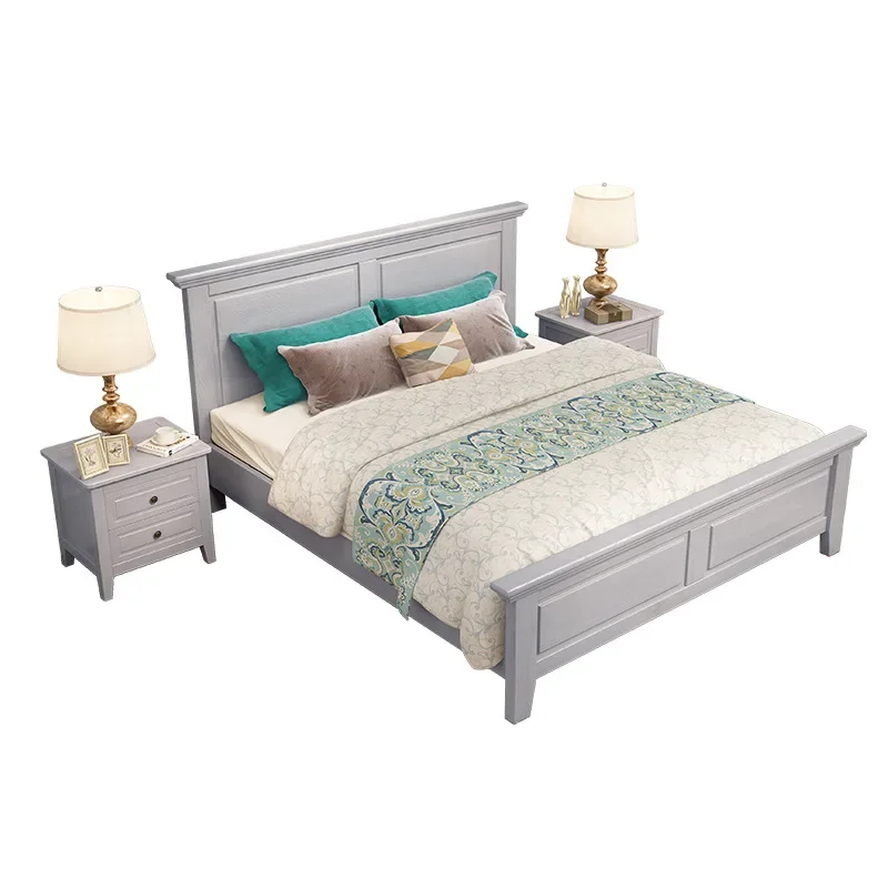 Furniture Multifunctional European Toddler Bed Children girls bedroom set kid Children Wooden Bed with Storage space saving