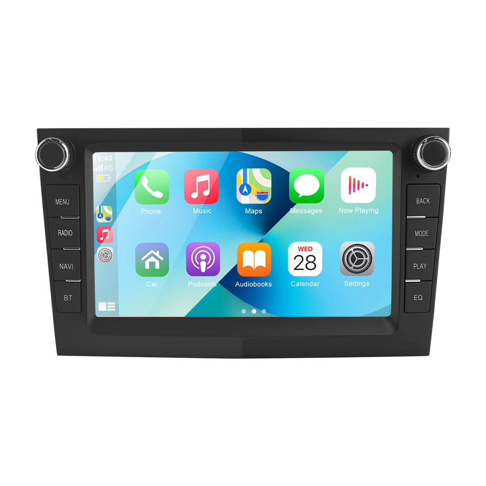ESSGOO Schwarz Wireless Carplay Android AUTO Für Opel/Vauxhall Corsa D Astra H Zafira Android 14 GPS Navigation KI-Sprachsteuerung 7 Zoll IPS Touchscreen Autoradio WIFI Bluetooth Lenkradsteuerung RDS