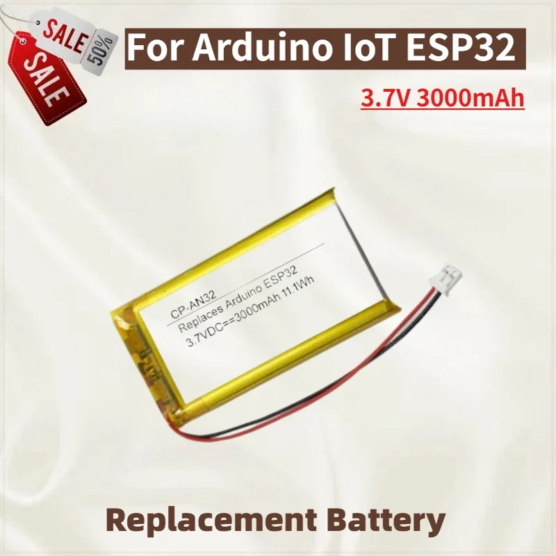 

High Quality Battery 3.7V 3000mAh for Arduino IoT ESP32 Brand New Replacement Battery