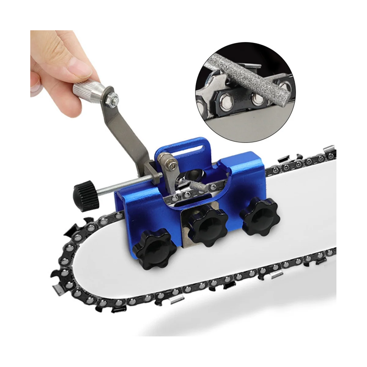 Portable Hand-Operated Chain Grinder Set Chain Clamp Grinder Chainsaw Chainsaw Quick Grinding Tool