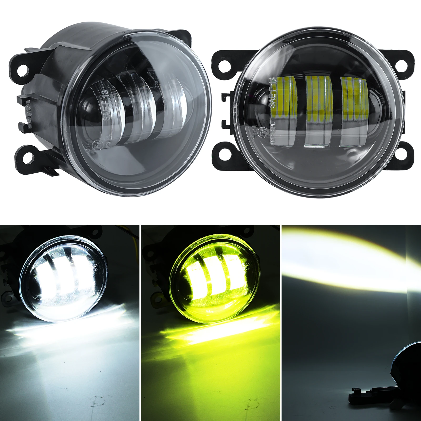 Fendinebbia a LED fendinebbia bianco giallo gratuito Switing 2x per Opel Corsa D Hatchback 2007-2015 Astra G Meriva Vectra C Zafira B Agila