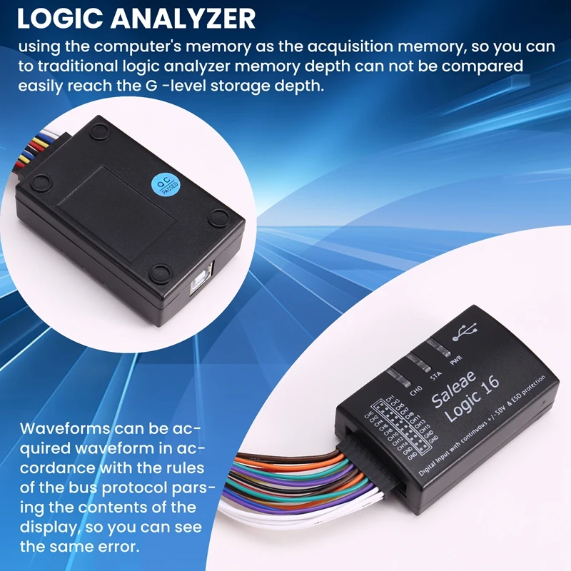 Logic USB Logic Analyzer For Official Version Sample Rate 100M 16 Channels Instruments