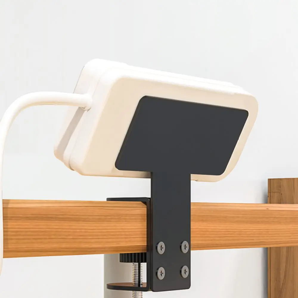 Adjustable Under Desk Power Strip Mount Metal Cable Organizer Tray Drill Free Desktop Shelf For Office Workspace Storage