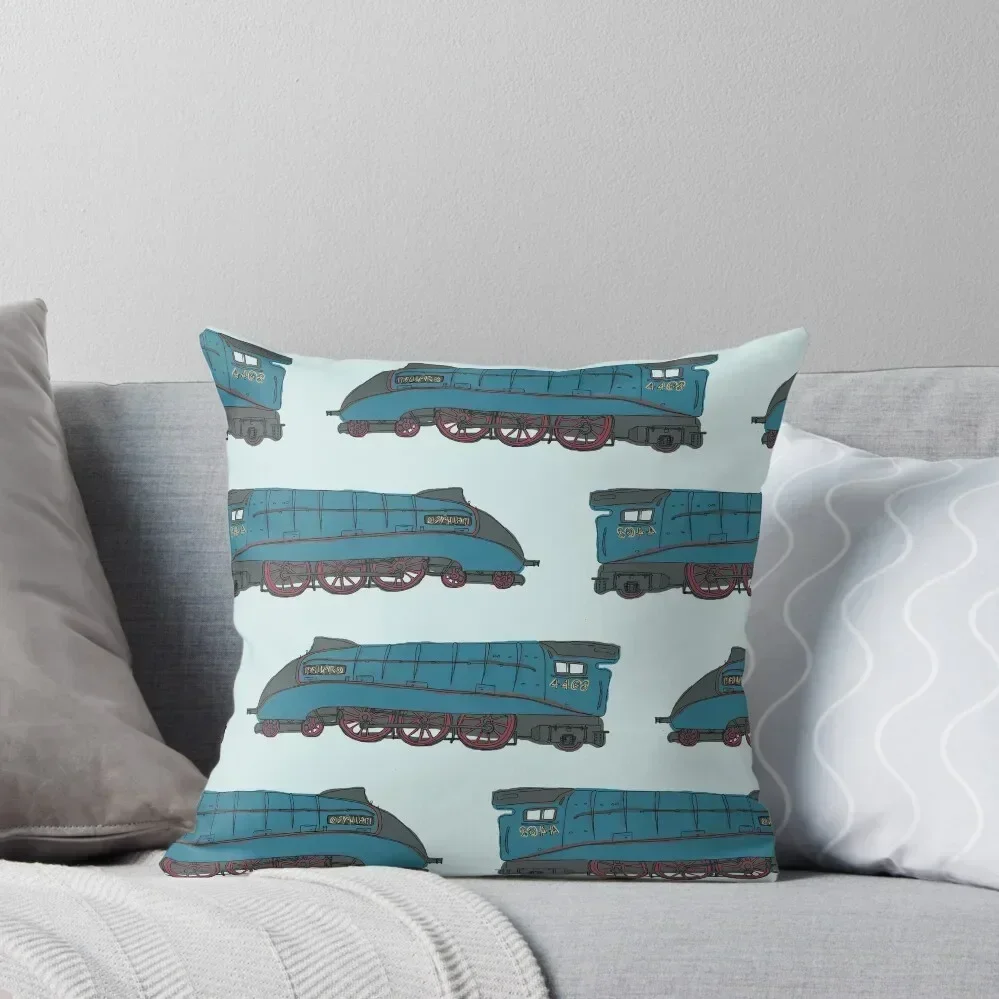 

Mallard Train Pattern Throw Pillow Ornamental Pillow Plaid Sofa autumn pillowcase covers for pillows pillow