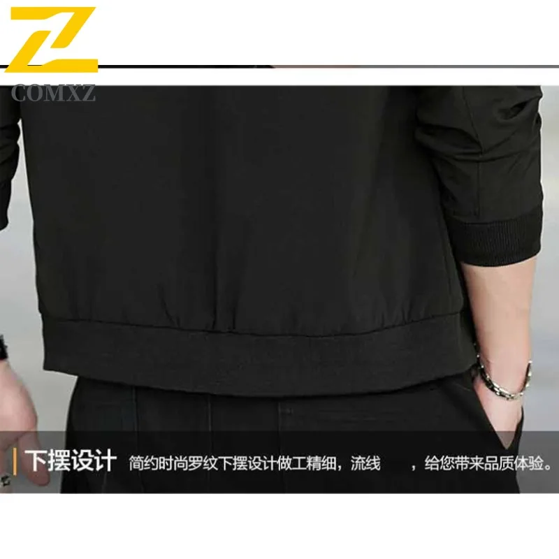 سترة EiAO مقاس كبير معطف البيسبول الكوري للرجال من القطن السميك للأعمال غير رسمي برقبة مستديرة ملابس خارجية للخريف بقصة ضيقة 2025 #6