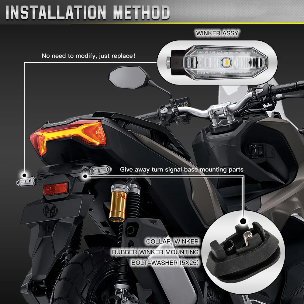 مؤشر إشارة الانعطاف LED لـ MV Agusta F4 F4R F4RR F3 675 800 Brutale 1090 Dragster 800/RR ملحقات الدراجة النارية ضوء الوامض #2