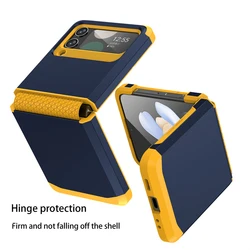 Telescopic Hinge Silicone Case For Samsung Galaxy Z Flip 6 4 5 3 5G Shockproof Back Cover For Samsung Galaxy Z Flip 6 5G Shell