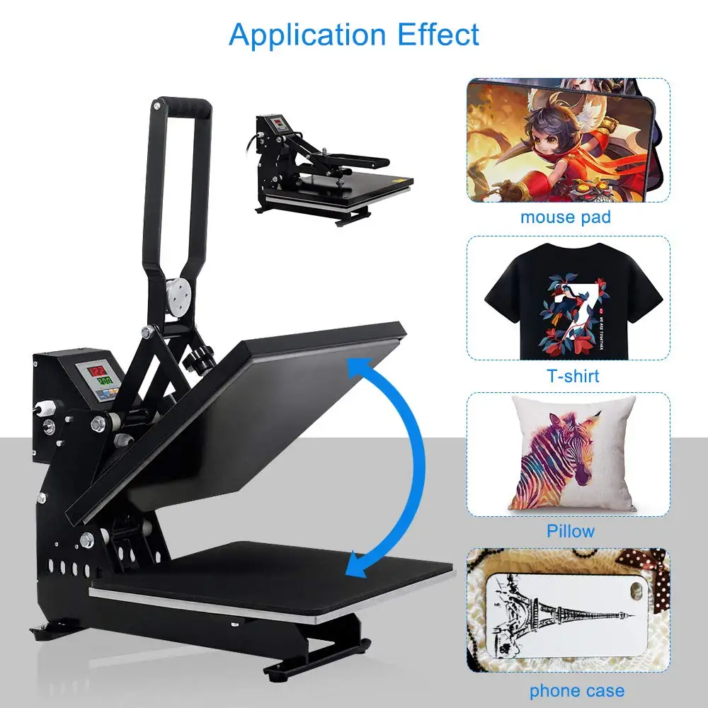 Hot Selling CE Approved 16x20 Magnetic Auto Open Tshirt Hat Bag Heat Press Machine
