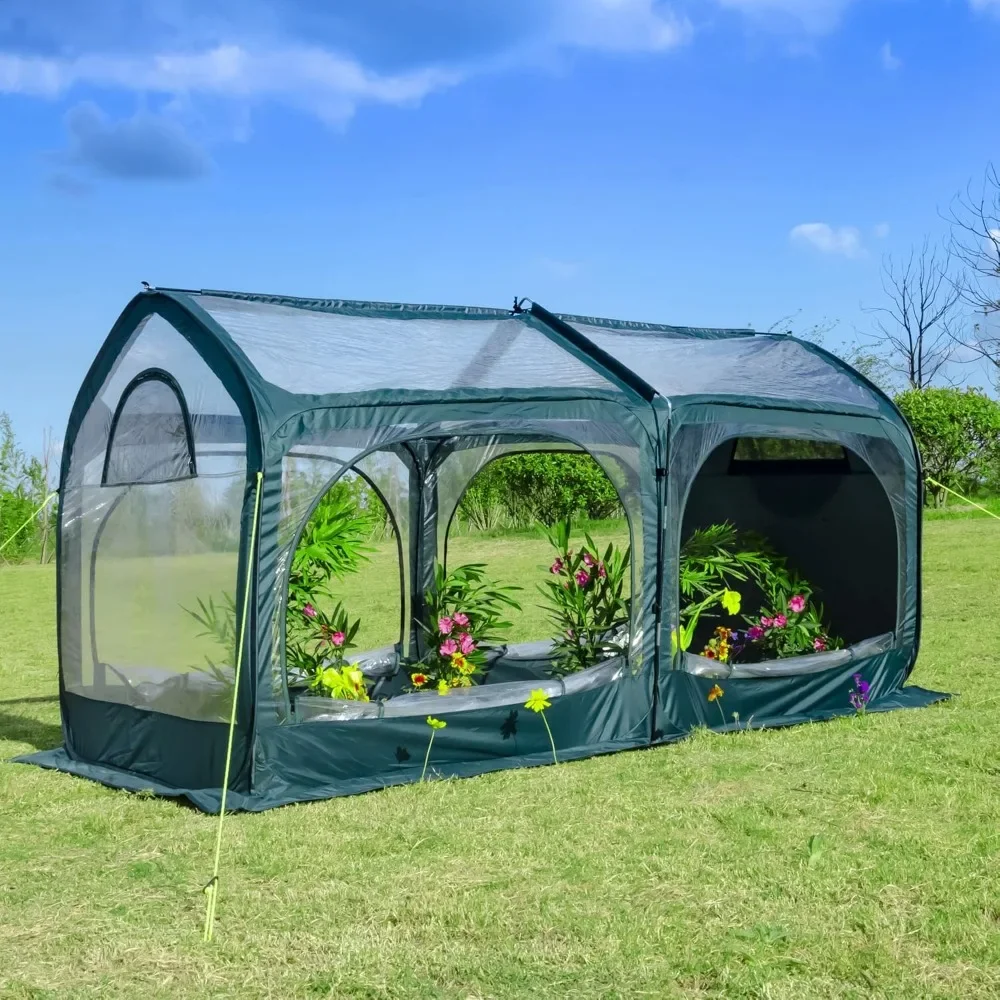 

Home & Garden Pop Up Greenhouse Cover, Flower House, Mini Gardening Plants, Flower Sunroom, Room, Backyard PVC Greenhouse Cover