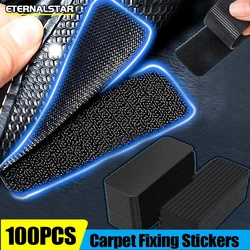 2/100PCS Strong Carpet Fixing Stickers Double Faced High Adhesive Car Carpet Fixed Patches Home Floor Foot Mats Anti Skid Tapes