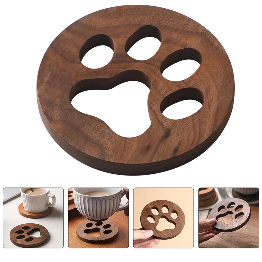 

Wooden Cup Coaster Household Insulated Mat Decorative Table Pad Compact Reusable Coffee Coaster Design Heat