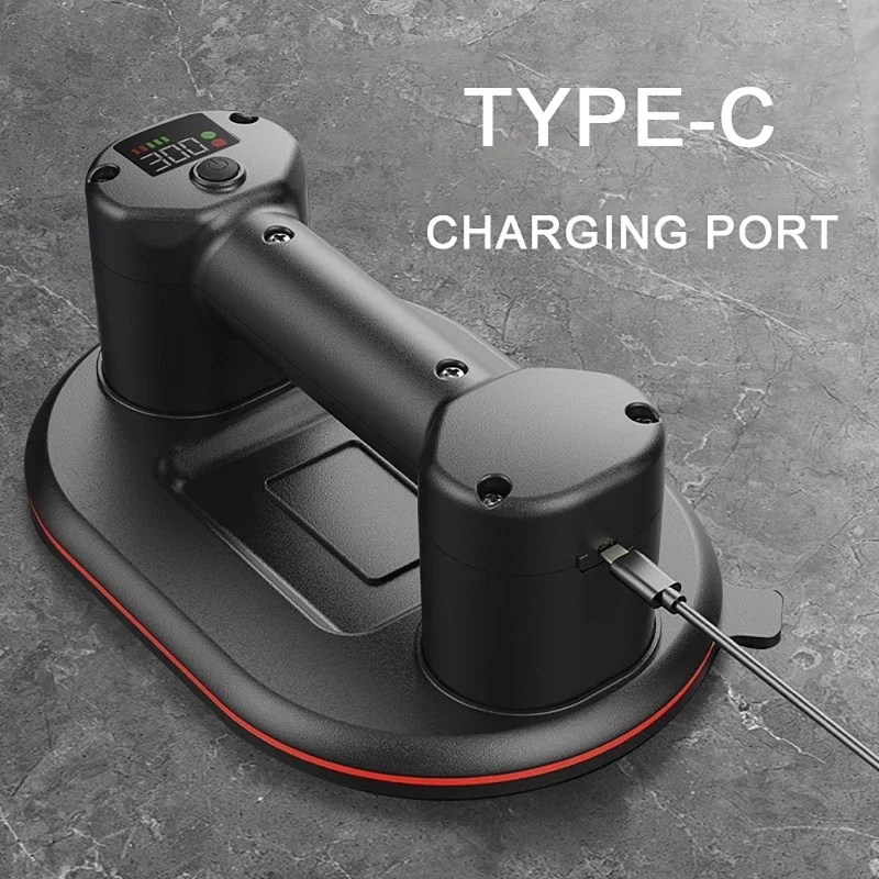 300KG Load Heavy Duty Intelligent Display Industrial Grade Electric Vacuum Suction Cup Granite Tile Glass Lifter Air Pump