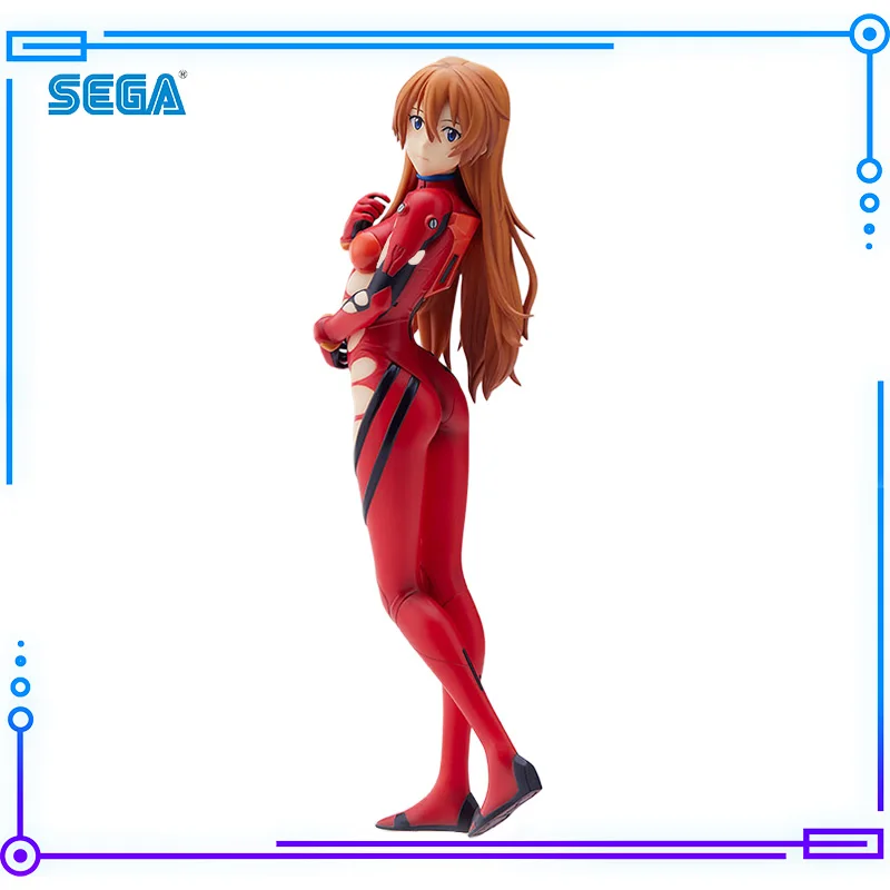 SEGA-Figuras Anime Neon Genesis Evangelion, Soryu, Asuka, Langrey, SPM, Figuras-modelo, originais, originais, originais, 21cm Coleções