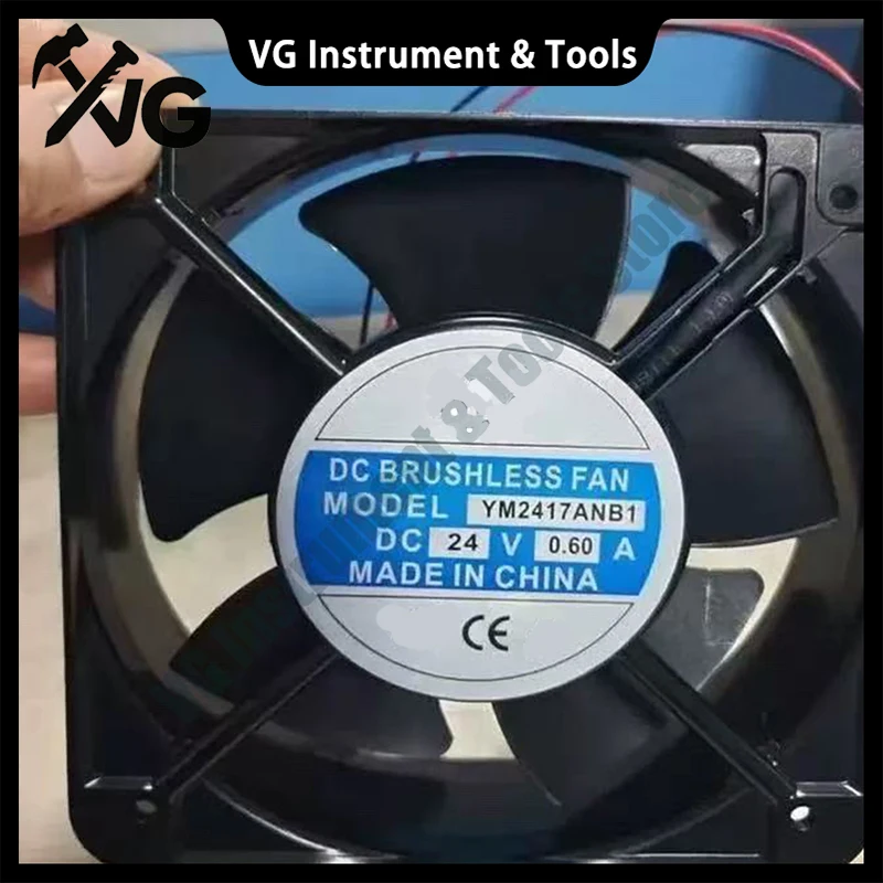 New For M YM2417ANB1 DC 24V 0.6A 14.4W 3500RPM 2-Wire Double Ball Bearing Cooling Fan