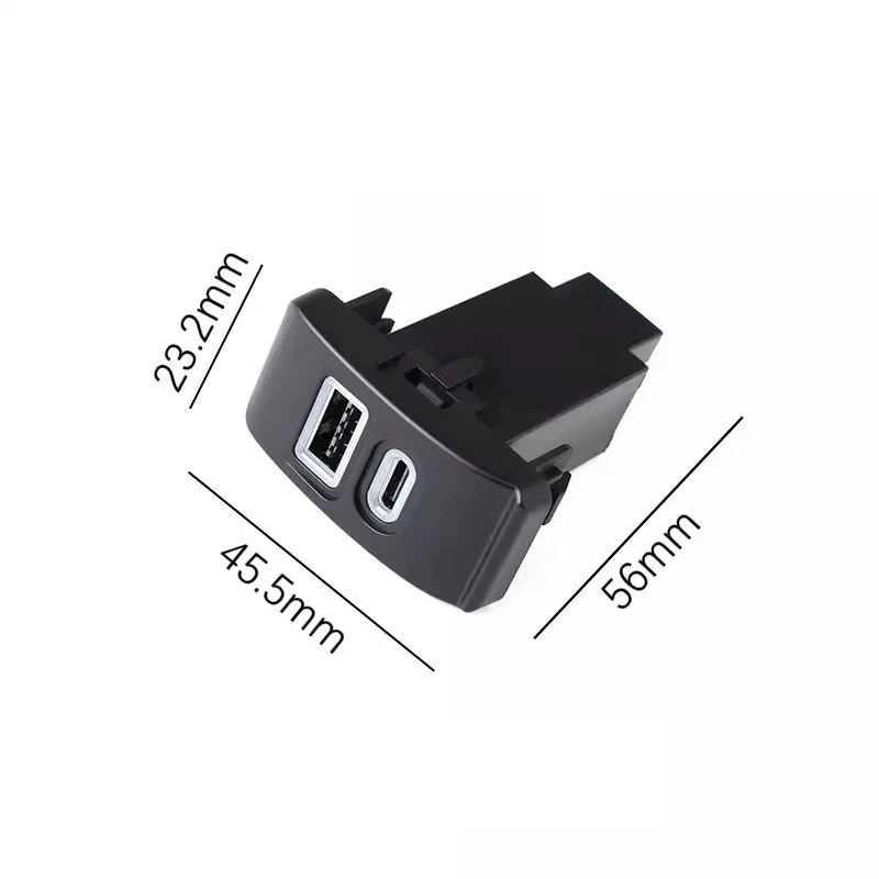 For Iveco Bronte 09-13 models Car Charger Dual USB TYPE-C PD Interface Socket Phone Charge Adapt Cable