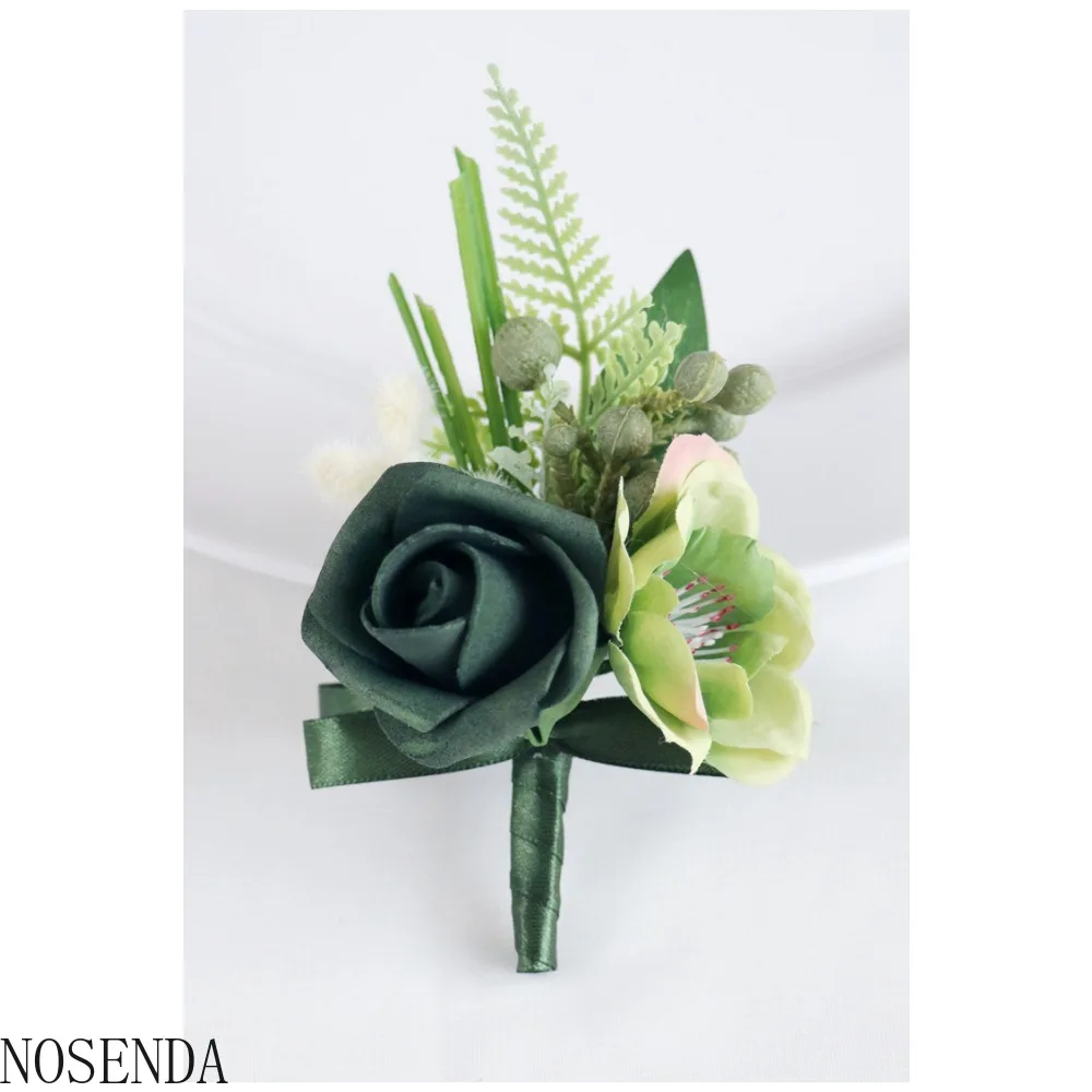 Набор корсажа и бутоньерки для свадьбы, выпускного вечера, вечеринки, выпускного вечера, праздника, искусственные цветы, аксессуары, украшение костюма
