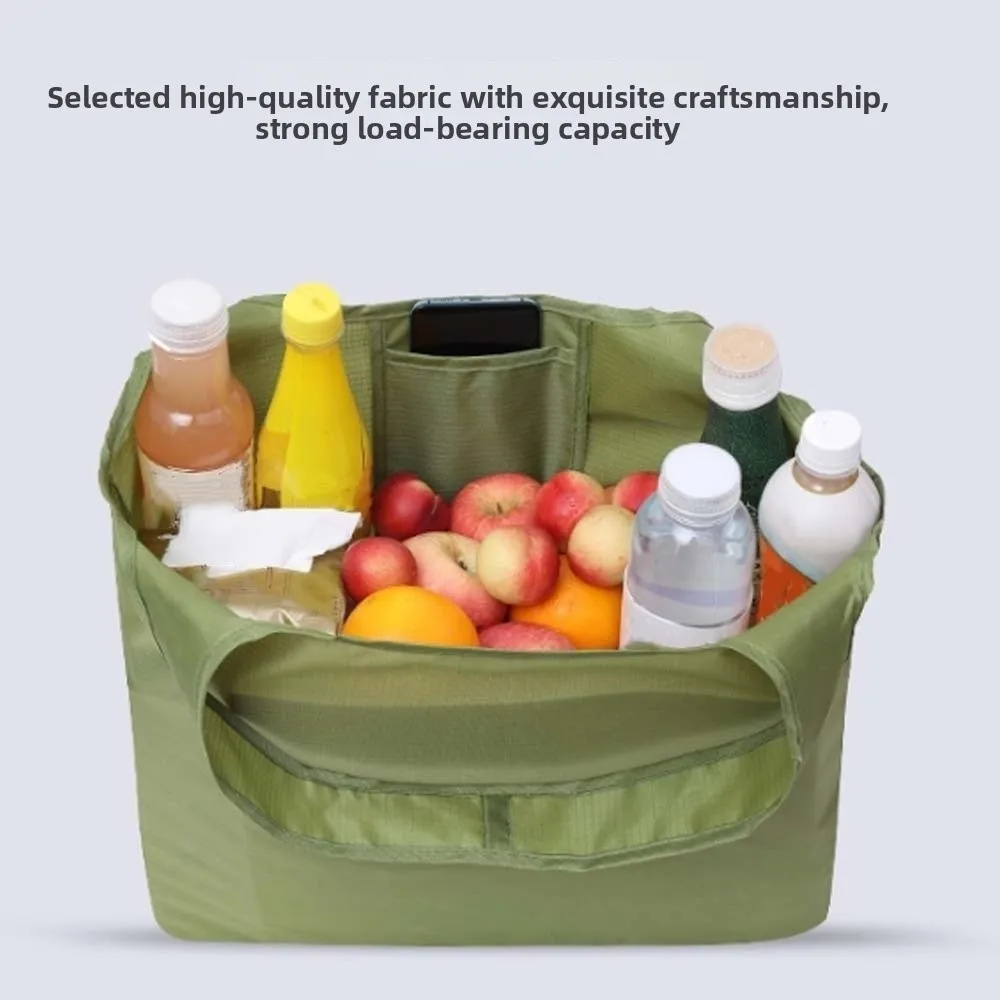 Oxford Cloth Folding Shopping Pouch Multi-functional Portable Eco-friendly Tote Bag Large Capacity Anti-splash Water