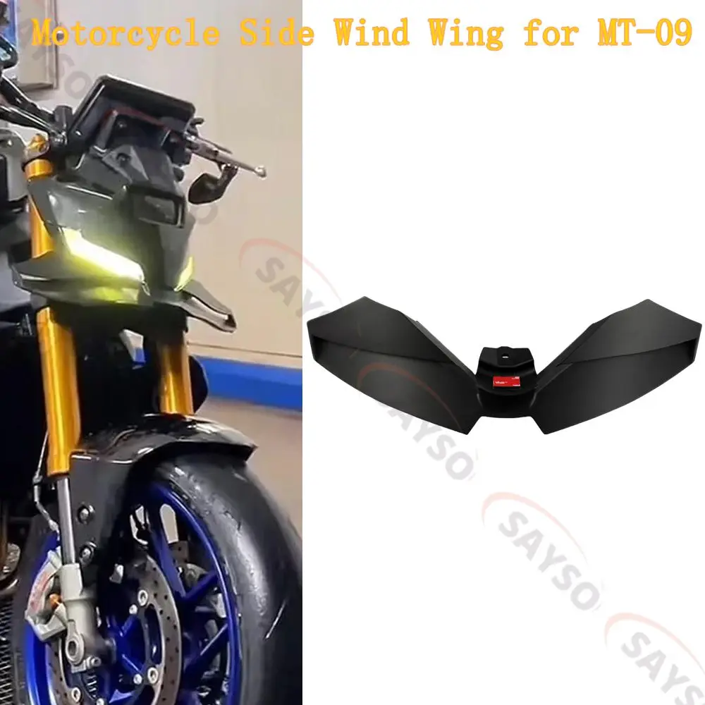 

Motorcycle Carbon Downforce Naked Frontal Spoilers Winglet Aerodynamic Wing Front Spoiler Kit For MT-09 MT09 SP 2024 2025