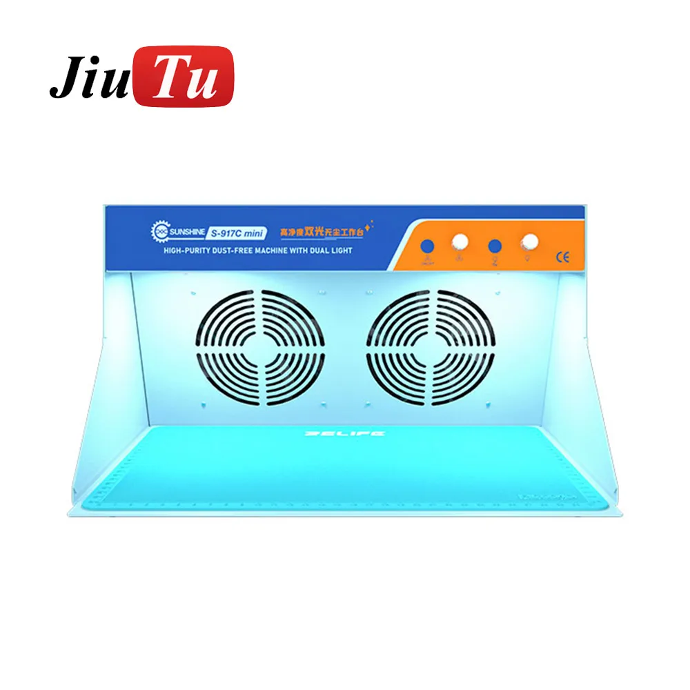 High Precision Dust Free Workbench Double LED Dust-free Clean Table Working Table for Screen Care Operation Filter