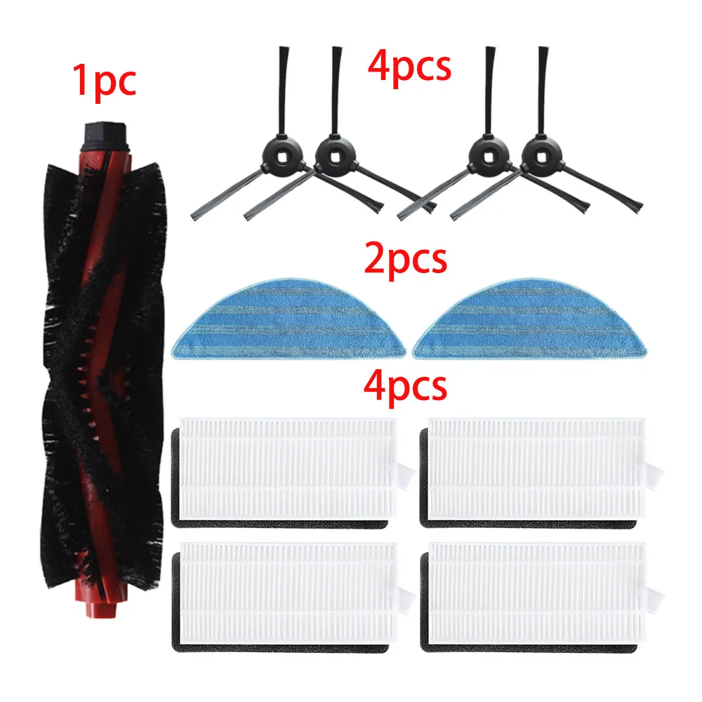 สำหรับ Lefant M200/M201/ M501A/M520/M571/T700/U180 Roller แปรงด้านข้าง HEPA Filter mops หุ่นยนต์ชุดสูญญากาศ Parts002