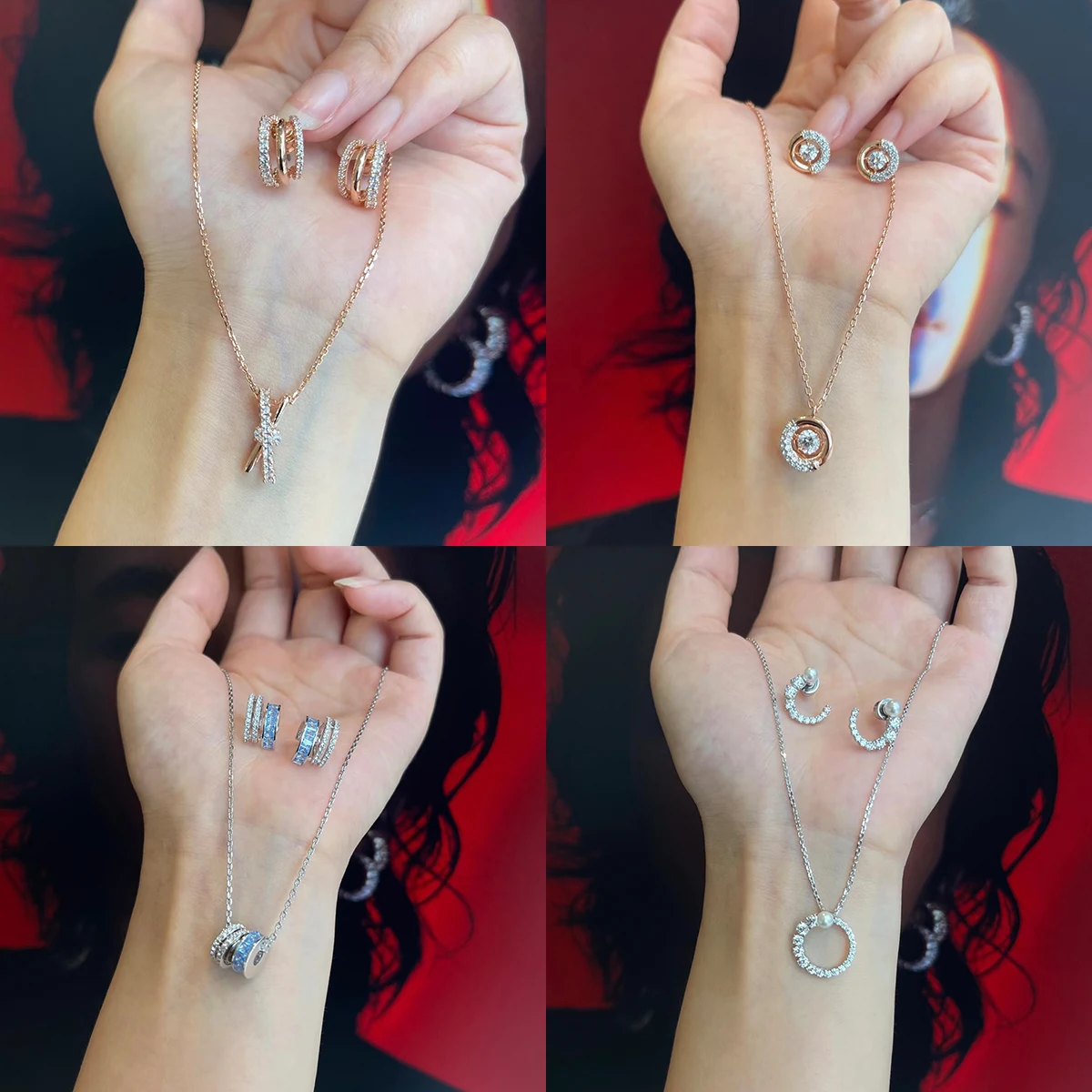 

Women's Luxury Jewelry Set, Necklace, Earrings, Fashion, Exquisite Personality, Senior Christmas Birthday Gift Party