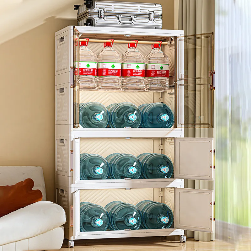 Bedroom Wardrobe Locker Clothes Folding Cabinet