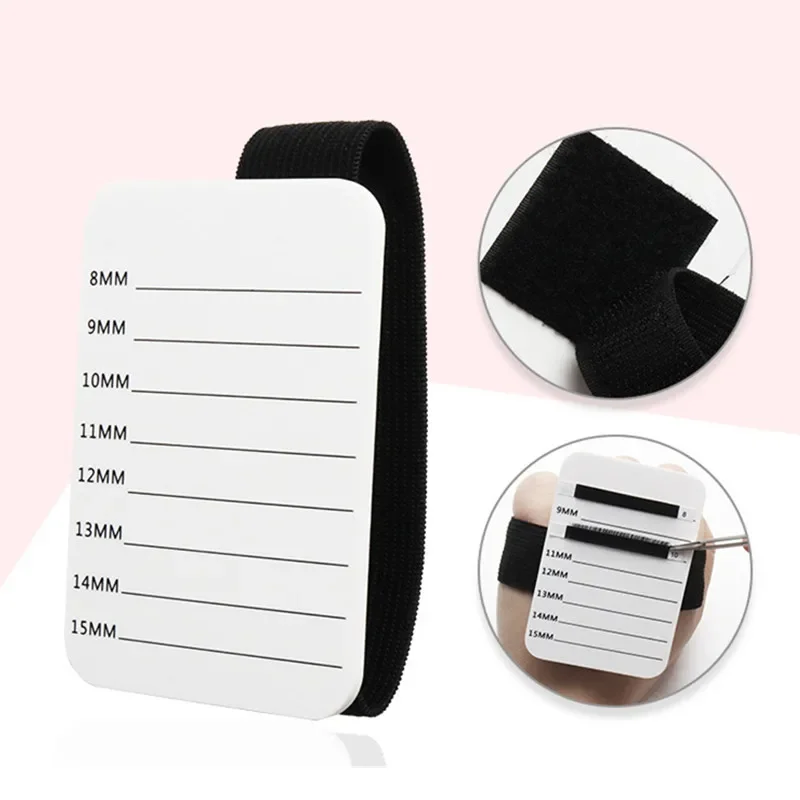 1pc hand Wimpern Skala Pads Wimpern Verlängerung Lash Palette Acryl Display Board Kleber Halter Wimpern Make-Up werkzeuge